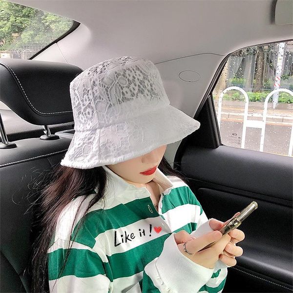 women panama lace transparent embroidered bucket hat girl flower sun korean fisherman cap japanese beach solid basin wide brim hats, Blue;gray
women panama lace transparent embroidered bucket hat girl flower sun korean fisherman cap japanese beach solid basin wide brim hats, Blue;gray