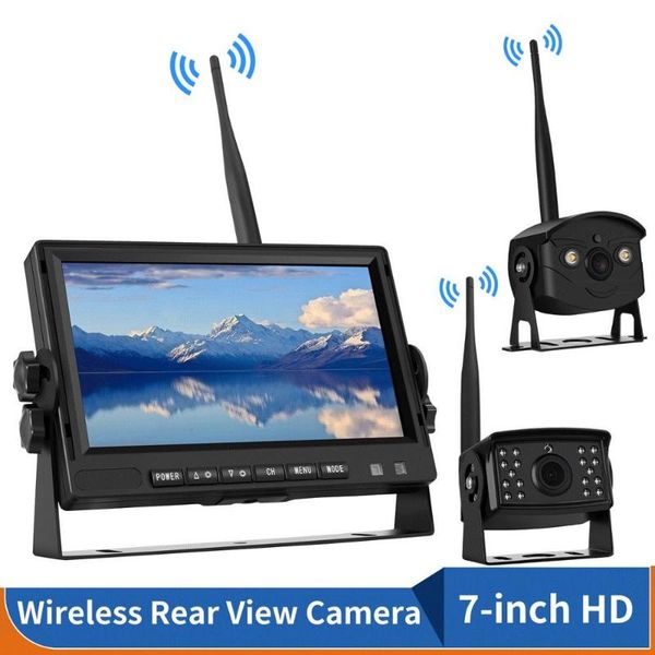 car video wireless backup camera with 7" monitor and hd digital signal rear view for pickup/semi box truck/sedan/rv/van/camper
car video wireless backup camera with 7" monitor and hd digital signal rear view for pickup/semi box truck/sedan/rv/van/camper