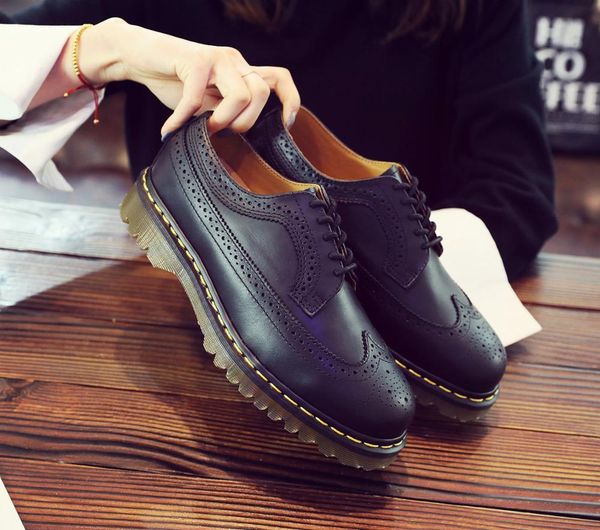 dress shoes men leather lace-up thick bottom flat platform zapatillas mujer spring autumn causal flats oxfords 1zb9, Black
dress shoes men leather lace-up thick bottom flat platform zapatillas mujer spring autumn causal flats oxfords 1zb9, Black