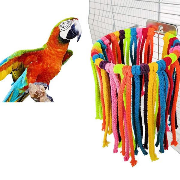 other bird supplies parrot toy chew bites cotton rope colorful hanging cage swing nest decor pull toys accessories
other bird supplies parrot toy chew bites cotton rope colorful hanging cage swing nest decor pull toys accessories