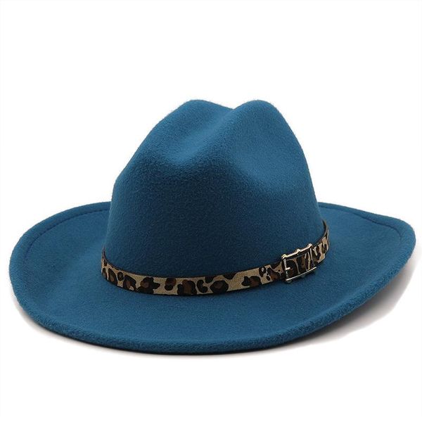 berets vintage western wide brim cowboy hat for men jazz cap with leather belt sombrero women fedora, Blue;gray
berets vintage western wide brim cowboy hat for men jazz cap with leather belt sombrero women fedora, Blue;gray