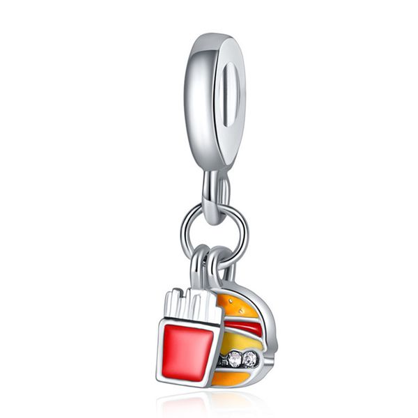 1pcs cute hamburger fries pendant diy beads adapting to original pandora charm bracelet ladies jewelry making gifts, Silver
1pcs cute hamburger fries pendant diy beads adapting to original pandora charm bracelet ladies jewelry making gifts, Silver