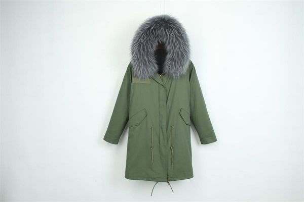 women's fur & faux europe and america style long women men parka grey coat big trim raccoon collar winter overcoat, Black
women's fur & faux europe and america style long women men parka grey coat big trim raccoon collar winter overcoat, Black