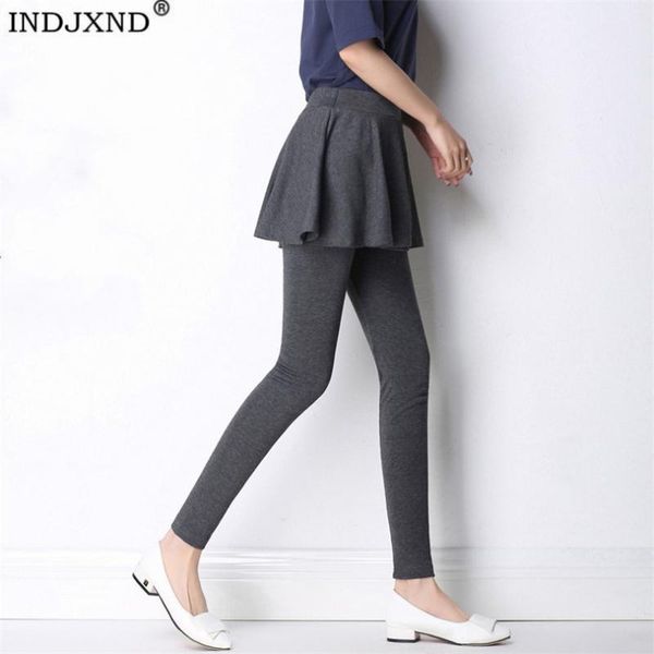 women's leggings indjxnd autumn winter fittness women skirt skinny pants fake two pieces elasticity casual plus size warm ankle-length, Black
women's leggings indjxnd autumn winter fittness women skirt skinny pants fake two pieces elasticity casual plus size warm ankle-length, Black