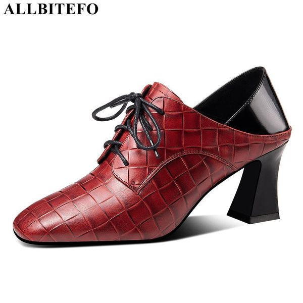 dress shoes allbitefo size 34-42 square toe natural genuine leather women heels fashion red women's high heel, Black
dress shoes allbitefo size 34-42 square toe natural genuine leather women heels fashion red women's high heel, Black