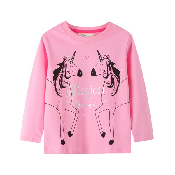 spring autumn new baby girls clothes pink long sleeve t shirt o neck cute cartoon unicorn outwear pullover kids tee 2-7y, White;black
spring autumn new baby girls clothes pink long sleeve t shirt o neck cute cartoon unicorn outwear pullover kids tee 2-7y, White;black