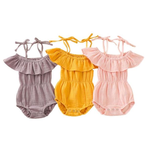 rompers baby girl ruffle romper summer sleeveless off shoulder tie up solid color boat neck spaghetti strap playsuit 0-24 months, Blue
rompers baby girl ruffle romper summer sleeveless off shoulder tie up solid color boat neck spaghetti strap playsuit 0-24 months, Blue