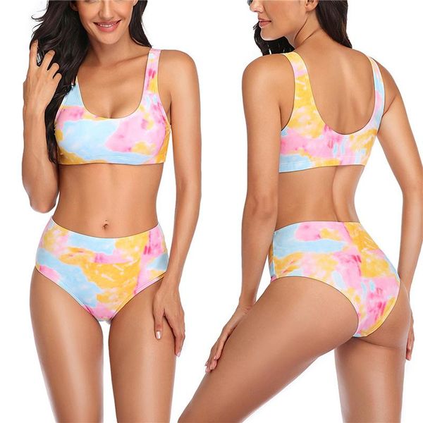 women's swimwear flower printing bikini sleeveless tank briefs swimsuit classic bare midriff two-pieces set swimming costume, White;black
women's swimwear flower printing bikini sleeveless tank briefs swimsuit classic bare midriff two-pieces set swimming costume, White;black