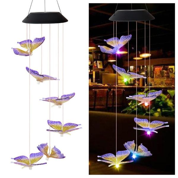 butterfly light fixture solar powered wind chime led garden hanging lamp color changing family living holiday lighting strings
butterfly light fixture solar powered wind chime led garden hanging lamp color changing family living holiday lighting strings