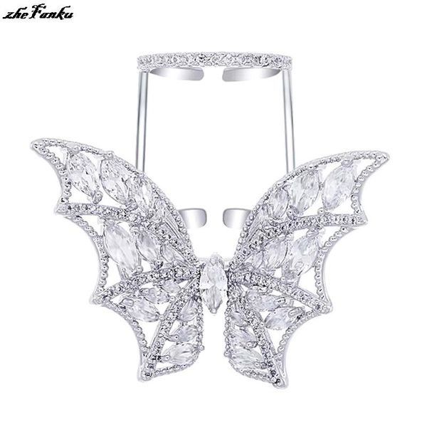 luxury high grade jewelry charm butterfly with cubic zircon double layer design fashion rings for women wedding party gifts, Slivery;golden
luxury high grade jewelry charm butterfly with cubic zircon double layer design fashion rings for women wedding party gifts, Slivery;golden