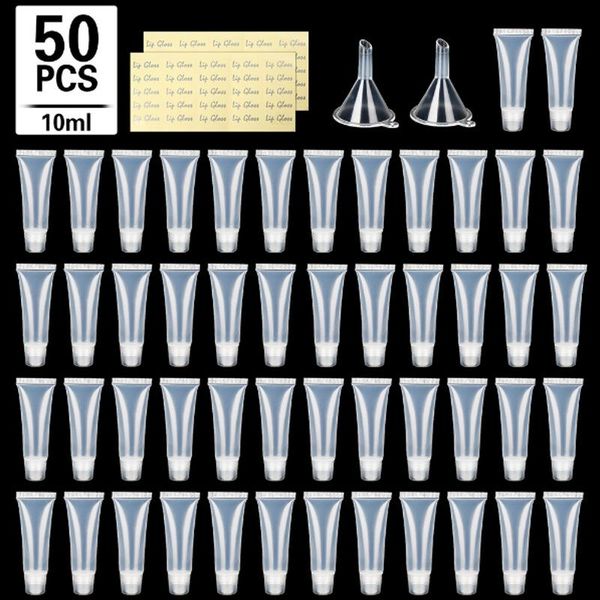 storage bottles & jars 50pcs 10ml empty lip glosses tubes for diy with 2pcs funnels @me
storage bottles & jars 50pcs 10ml empty lip glosses tubes for diy with 2pcs funnels @me