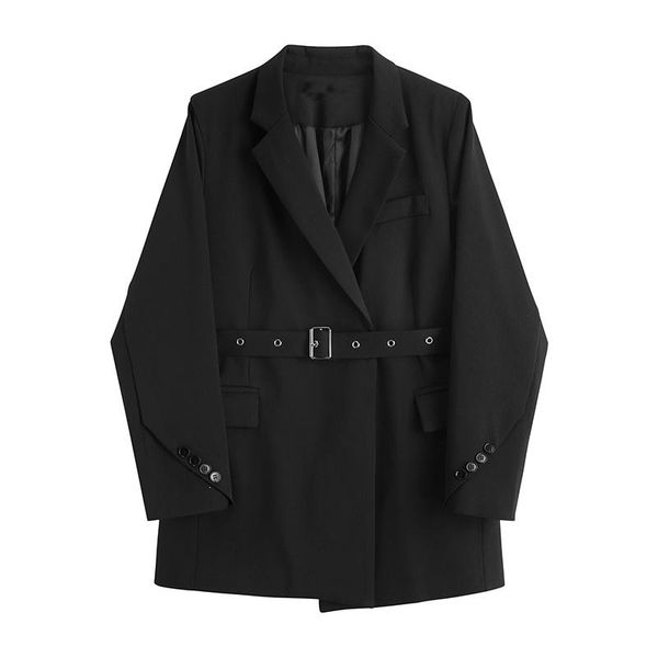 women's suits & blazers 2021 autumn winter black elegant fashion long sleeve casual solid color loose jackets outerwear work wear, White;black
women's suits & blazers 2021 autumn winter black elegant fashion long sleeve casual solid color loose jackets outerwear work wear, White;black