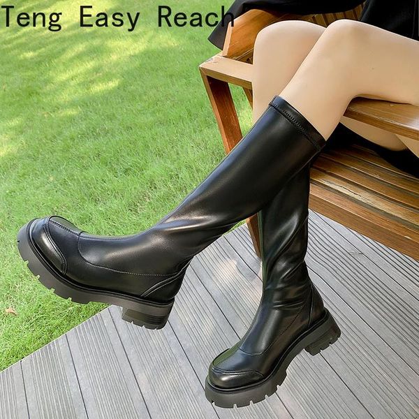 boots 2021 autumn winter platform shoes woman round toe knee high thick heel stretch punk style women thigh, Black
boots 2021 autumn winter platform shoes woman round toe knee high thick heel stretch punk style women thigh, Black