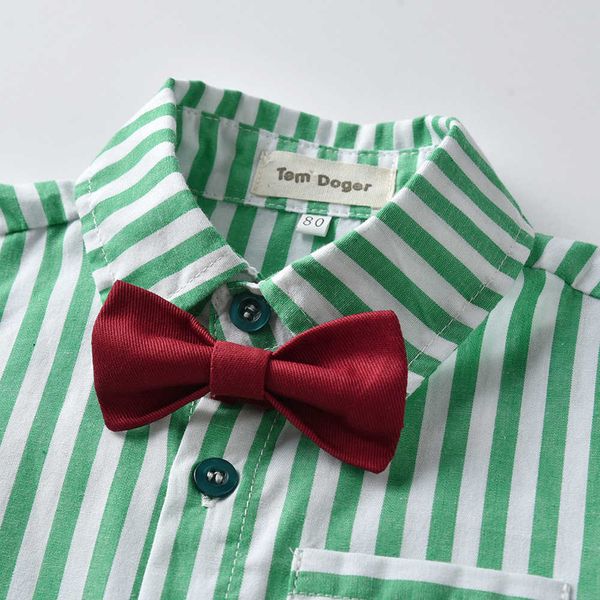 summer boys' candy striped short sleeve shirt bow gentleman's backpack shorts set, Blue
summer boys' candy striped short sleeve shirt bow gentleman's backpack shorts set, Blue