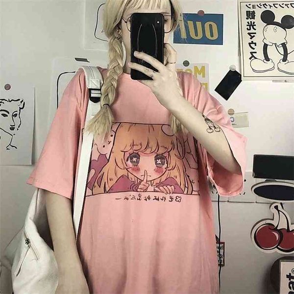 cute cartoon sweet girls t-shirt japanese streetwear harajuku pink kawaii casual vintage loose summer women 210708, White
cute cartoon sweet girls t-shirt japanese streetwear harajuku pink kawaii casual vintage loose summer women 210708, White