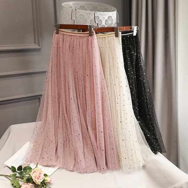 silver metallic starry mesh long pleated skirts stars bling sequins a-line tulle vintage 210601, Black
silver metallic starry mesh long pleated skirts stars bling sequins a-line tulle vintage 210601, Black