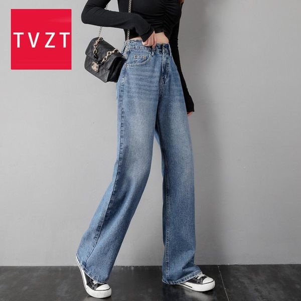 women's jeans tvzt vintage wide leg woman for women mom high waisted fit leisure denim full length straight casual, Blue
women's jeans tvzt vintage wide leg woman for women mom high waisted fit leisure denim full length straight casual, Blue