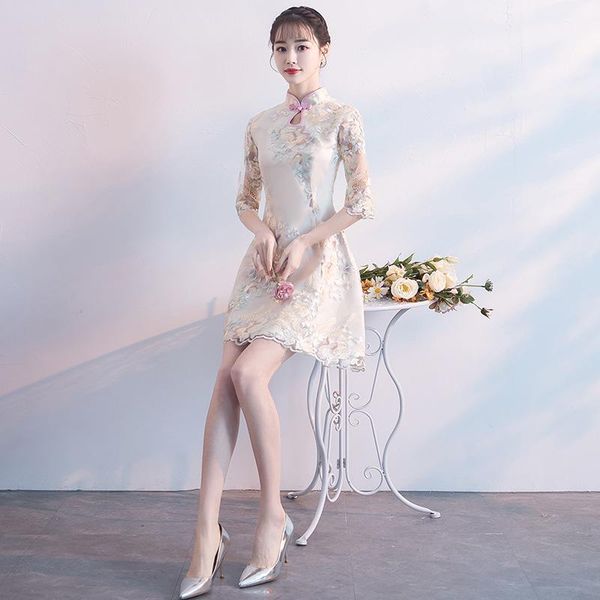 champagne traditional chinese dress qipao wine party dresses bride fashion plus size cheongsam embroidery oriental wedding gowns ethnic clot, Red
champagne traditional chinese dress qipao wine party dresses bride fashion plus size cheongsam embroidery oriental wedding gowns ethnic clot, Red
