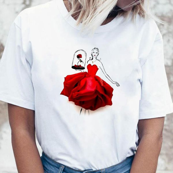 aesthetic vogue and women men petal girl printed o neck white shirt feminina france y2k girls clothing hipster, White;black
aesthetic vogue and women men petal girl printed o neck white shirt feminina france y2k girls clothing hipster, White;black