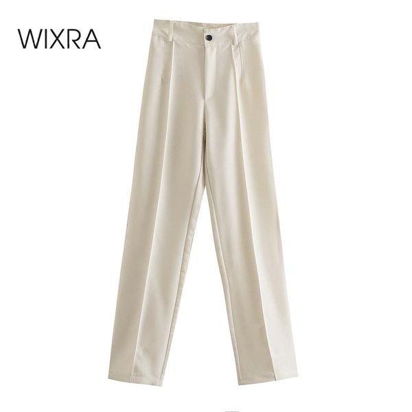 women's pants & capris wixra womens loose office lady elegant straight 2021 spring summer button zipper solid trousers, Black;white
women's pants & capris wixra womens loose office lady elegant straight 2021 spring summer button zipper solid trousers, Black;white