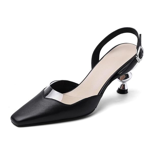 dress shoes genuine leather ladies buckle strap strange style women pumps fashion high heels woman wedding, Black
dress shoes genuine leather ladies buckle strap strange style women pumps fashion high heels woman wedding, Black