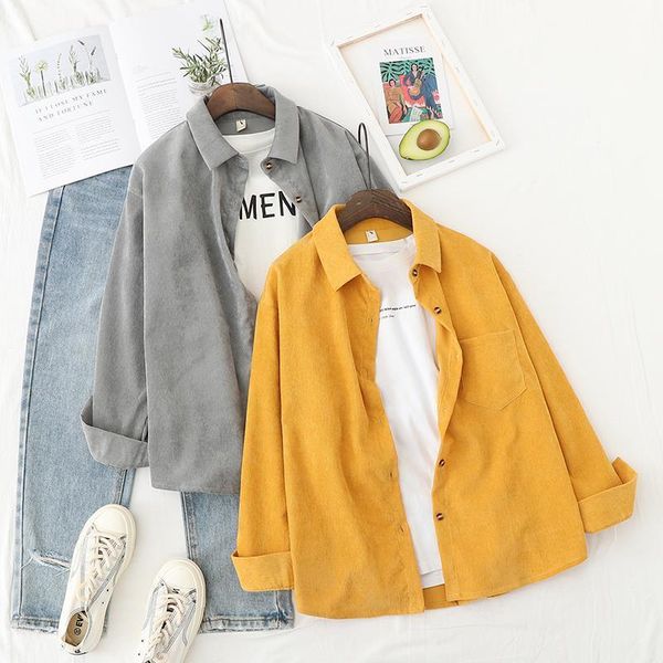 women's blouses & shirts women's blouses & shirts xej corduroy shirt women casual vintage clothing basic kawaii winter warm blouse, White
women's blouses & shirts women's blouses & shirts xej corduroy shirt women casual vintage clothing basic kawaii winter warm blouse, White