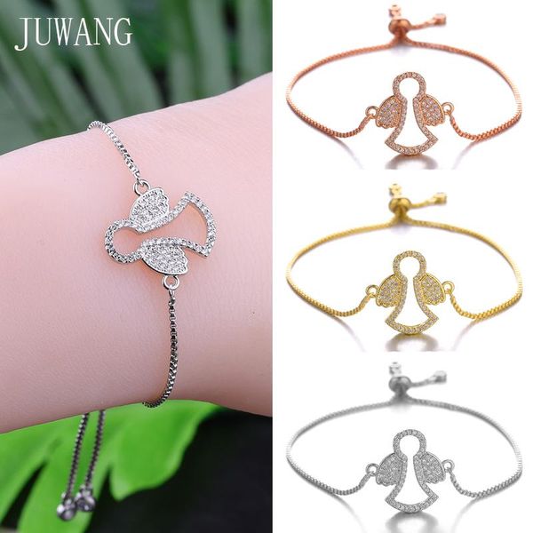 link, chain juwang fashion diy bracelets jewelry for woman zirconia pave setting angel charm adjustable link bracelet gifts, Black
link, chain juwang fashion diy bracelets jewelry for woman zirconia pave setting angel charm adjustable link bracelet gifts, Black