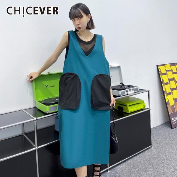 casual dresses chicever colorblock dual pocket tank dress for women v neck sleeveless loose midi summer women's 2021 fashion clothing, Black;gray
casual dresses chicever colorblock dual pocket tank dress for women v neck sleeveless loose midi summer women's 2021 fashion clothing, Black;gray