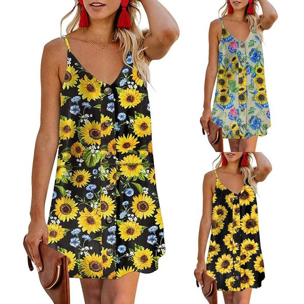 casual dresses summer loose print women's v-neck sleeveless halter type beach dress for women vestidos mujer verano 2021 shirt, Black;gray
casual dresses summer loose print women's v-neck sleeveless halter type beach dress for women vestidos mujer verano 2021 shirt, Black;gray