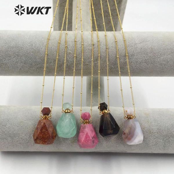 pendant necklaces wt-n1171 perfume bottle necklace natural stone with gold electroplated chain fashion woman, Silver
pendant necklaces wt-n1171 perfume bottle necklace natural stone with gold electroplated chain fashion woman, Silver