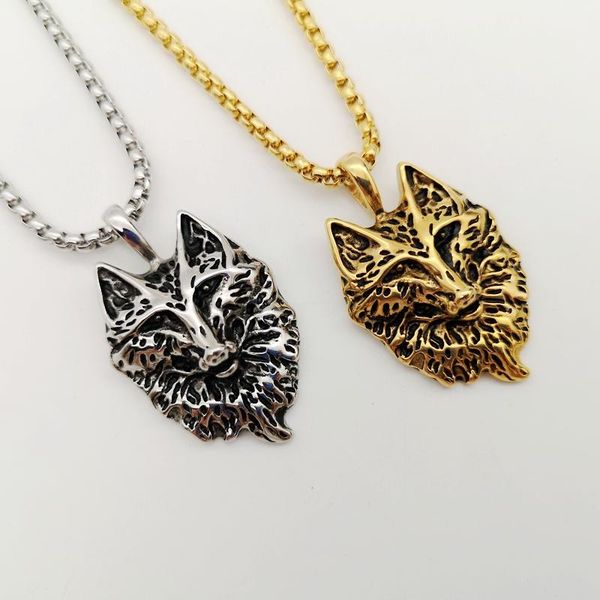 pendant necklaces mens cool animal wolf necklace vintage gold color stainless steel hip hop jewelry, Silver
pendant necklaces mens cool animal wolf necklace vintage gold color stainless steel hip hop jewelry, Silver