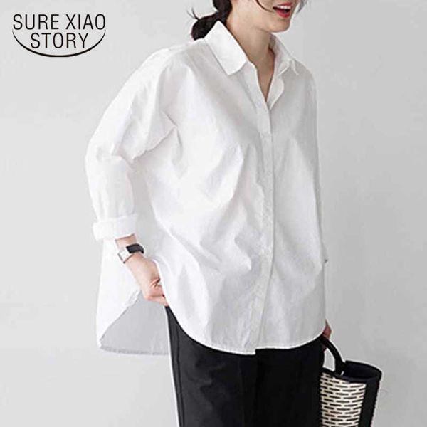 white shirt office lady basic solid cotton blouse women fashion spring korean style loose split casual long sleeve 12650 210527
white shirt office lady basic solid cotton blouse women fashion spring korean style loose split casual long sleeve 12650 210527