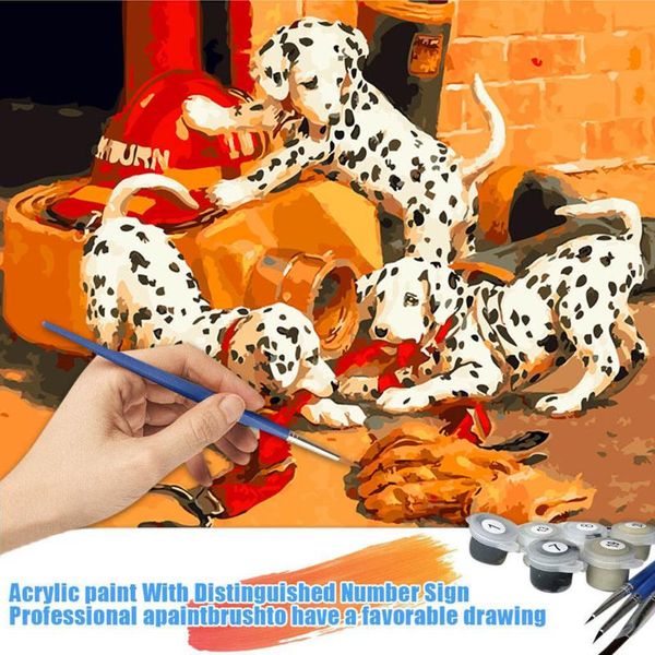 paintings animals oil painting by numbers for adults paints number three dogs playing canvas kit diy gift home decor 40*50f415
paintings animals oil painting by numbers for adults paints number three dogs playing canvas kit diy gift home decor 40*50f415
