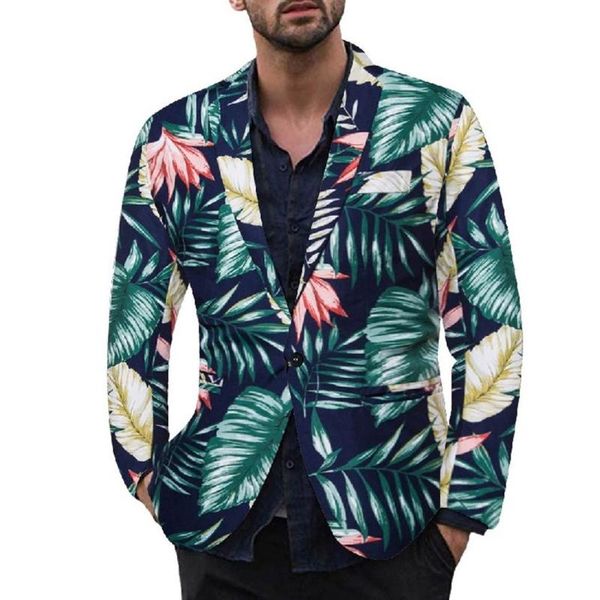 men's suits & blazers hawaii holiday men floral single breasted cardigan torn down collar coat pockets casual blazer hombre, White;black
men's suits & blazers hawaii holiday men floral single breasted cardigan torn down collar coat pockets casual blazer hombre, White;black