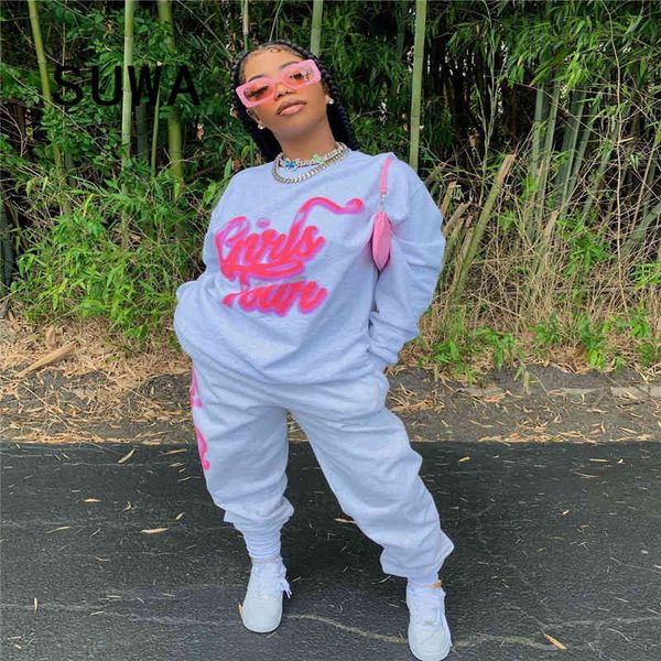 cool girl bf style women clothing sets loose sweatshirts long sleeve spring + trousers lounge wear two piece set 210525, White
cool girl bf style women clothing sets loose sweatshirts long sleeve spring + trousers lounge wear two piece set 210525, White