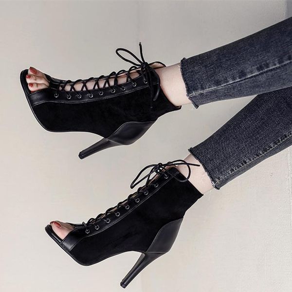 sandals women's party woman stilettos high heels latin women dance boots shoes breathable for ballroom outdoor, Black 
sandals women's party woman stilettos high heels latin women dance boots shoes breathable for ballroom outdoor, Black