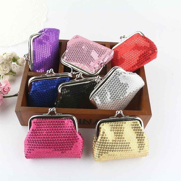 designer bag womens small sequin wallet card holder coin purse clutch handbag for festival gift, Red;black