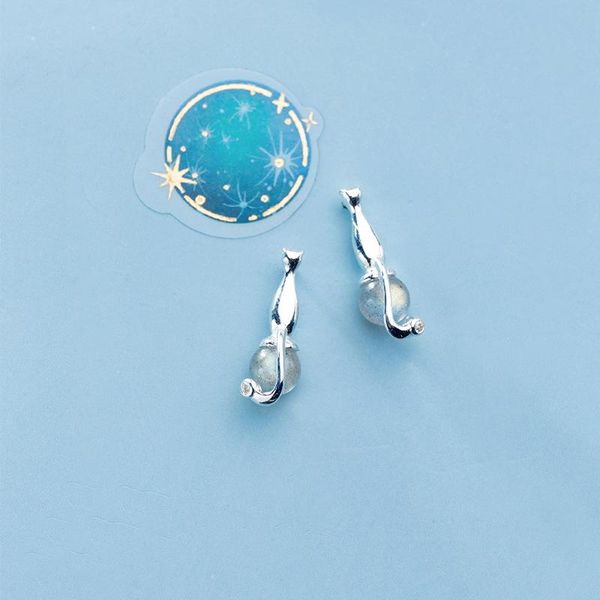 other miqiao cat earrings with stones natural moonstone 925 sterling silver jewelry women stud unusual sweet cute fashion female, Golden;silver
other miqiao cat earrings with stones natural moonstone 925 sterling silver jewelry women stud unusual sweet cute fashion female, Golden;silver