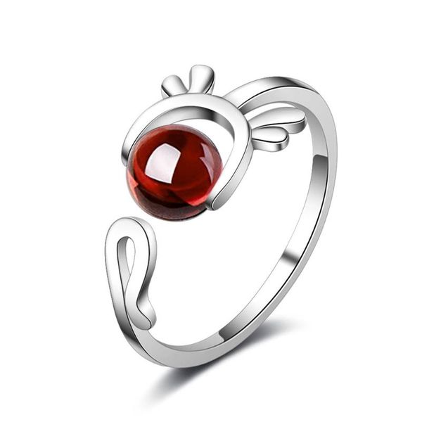 cluster rings fashion women jewelry garnet stone adjustable finger ring 925 sterling silver party girl bague femme anillos, Golden;silver
cluster rings fashion women jewelry garnet stone adjustable finger ring 925 sterling silver party girl bague femme anillos, Golden;silver