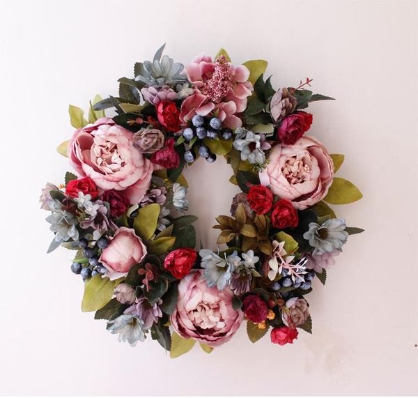 vintage simulation peony wreath 35cm artificial flowers welcome door ornaments christmas party wedding home decoration decorative & wreaths
vintage simulation peony wreath 35cm artificial flowers welcome door ornaments christmas party wedding home decoration decorative & wreaths