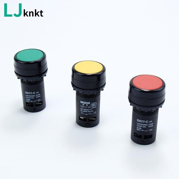 smart home control light push on/off self-reset flat button with two-position selector compact economical switch red yellow green
smart home control light push on/off self-reset flat button with two-position selector compact economical switch red yellow green