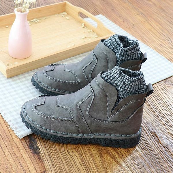 boots hand-stitched mori retro student wool mouth short soft-sole womens literary japanese casual ankle, Black
boots hand-stitched mori retro student wool mouth short soft-sole womens literary japanese casual ankle, Black
