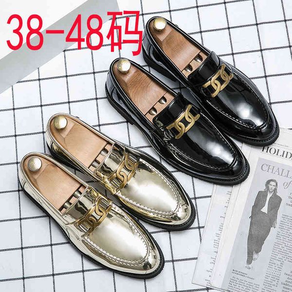 slippers novo outono sapatos masculinos moda casual diário all-match cor sólida plutônio couro de patente metal brilhante confortável mocass, Black
slippers novo outono sapatos masculinos moda casual diário all-match cor sólida plutônio couro de patente metal brilhante confortável mocass, Black