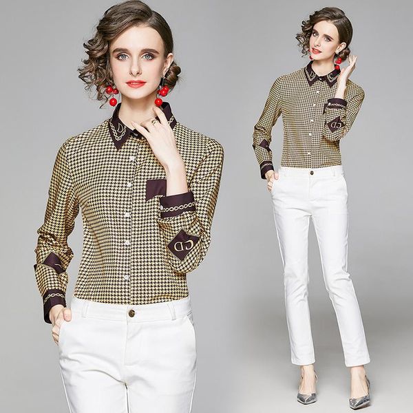 women's blouses & shirts fashion fall clothes woman england style spring/autumn long sleeve camisas de mujer office slim design print s, White
women's blouses & shirts fashion fall clothes woman england style spring/autumn long sleeve camisas de mujer office slim design print s, White