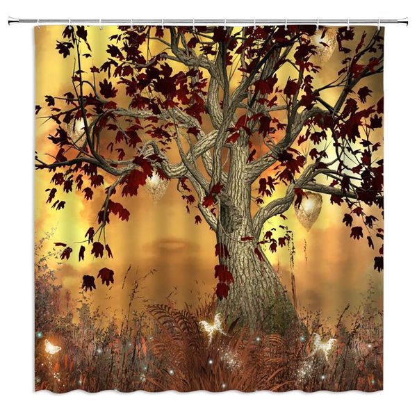 fantasy jungle shower curtain halloween themed twilight magical jungle glowing butterflies flying in the grass,70x70 inch 
fantasy jungle shower curtain halloween themed twilight magical jungle glowing butterflies flying in the grass,70x70 inch
