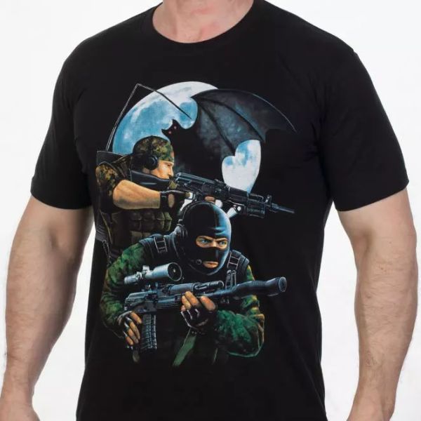 t-shirt military intelligence in black 100% cotton.t-shirts russian spetsnaz gru, White;black
t-shirt military intelligence in black 100% cotton.t-shirts russian spetsnaz gru, White;black