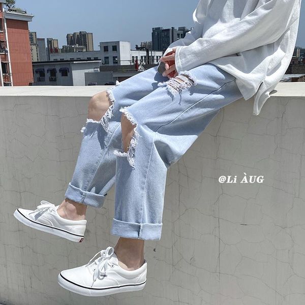 men's jeans hole pants men 2021 summer fashion casual japanese denim s-2xl harajuku korean light blue
men's jeans hole pants men 2021 summer fashion casual japanese denim s-2xl harajuku korean light blue