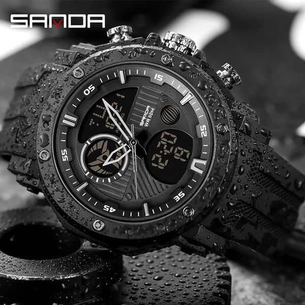 wristwatches sanda fashion men sports watches digital clock military camouflage waterproof watch led bright quartz, Slivery;brown
wristwatches sanda fashion men sports watches digital clock military camouflage waterproof watch led bright quartz, Slivery;brown