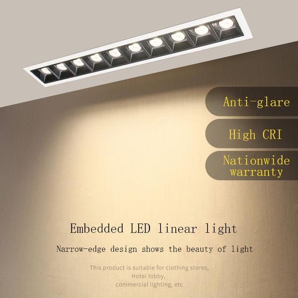 downlights 10w/20w/30w 110~240v led spot light line lamp bar creative linear long living room corridor recessed down
downlights 10w/20w/30w 110~240v led spot light line lamp bar creative linear long living room corridor recessed down