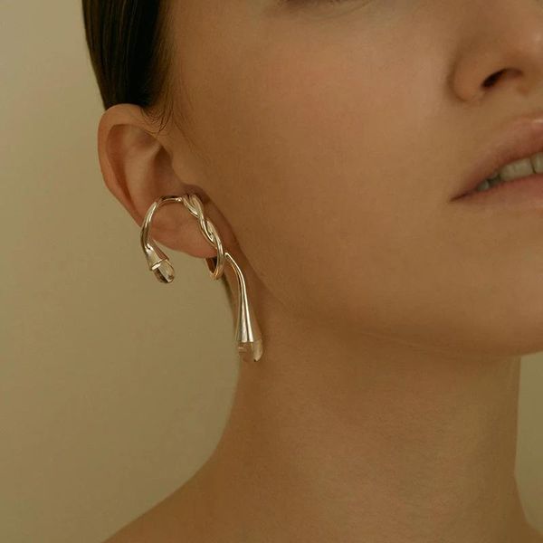 dangle & chandelier european and american crystal ear clip french ins minority cool style simple personality irregular winding pearl earring, Silver
dangle & chandelier european and american crystal ear clip french ins minority cool style simple personality irregular winding pearl earring, Silver